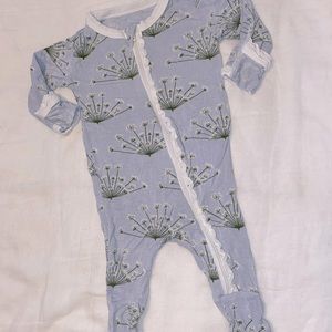 Kickee Pants zip footie PJs 0-3m